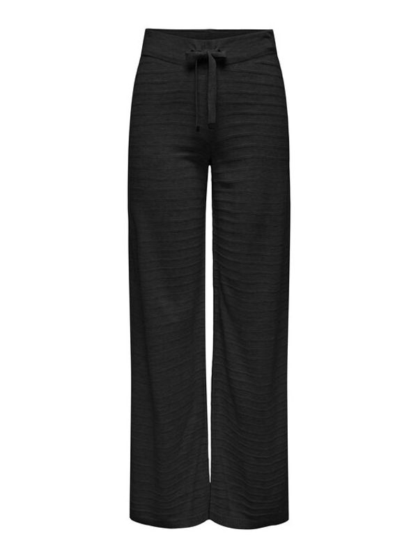 ONLY ONLY Плетени панталони 15294501 Черен Wide Leg