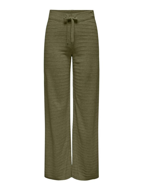 ONLY ONLY Плетени панталони 15294501 Зелен Wide Leg