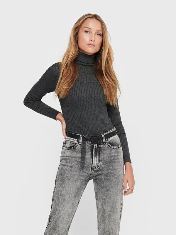 ONLY ONLY Поло Karol 15165075 Сив Slim Fit