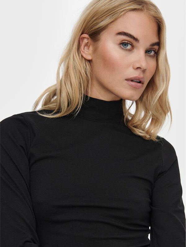 ONLY ONLY Поло Live Love 15280335 Черен Slim Fit