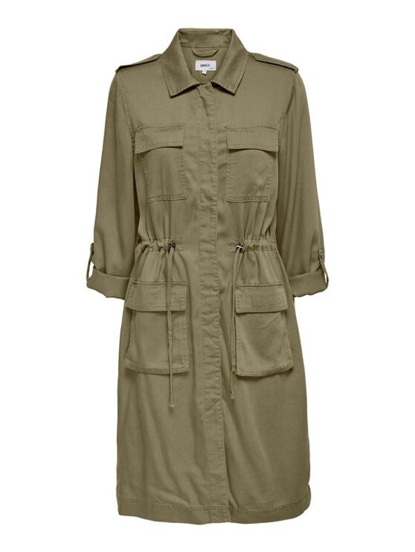 ONLY ONLY Преходно палто 15271627 Кафяв Regular Fit