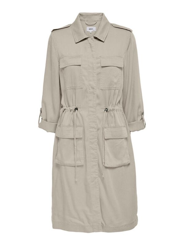 ONLY ONLY Преходно палто 15271627 Сив Regular Fit