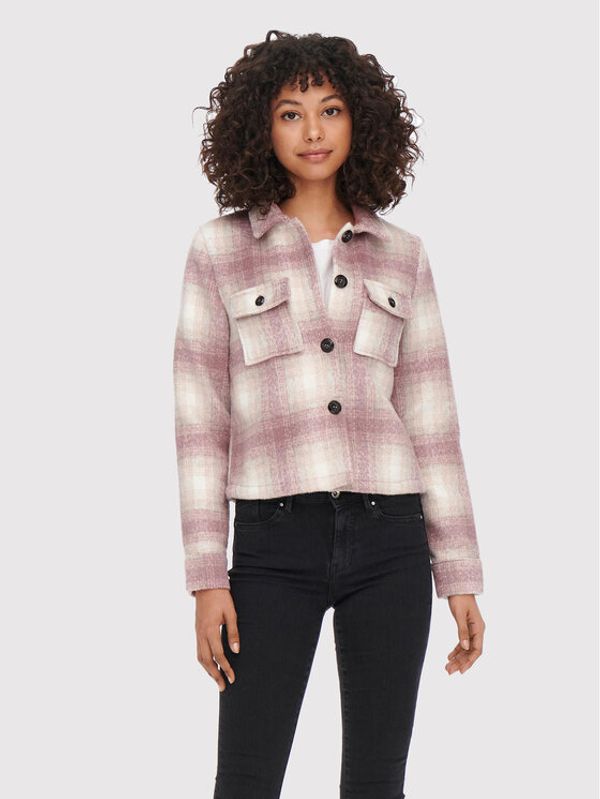 ONLY ONLY Преходно яке Lou 15208838 Розов Regular Fit
