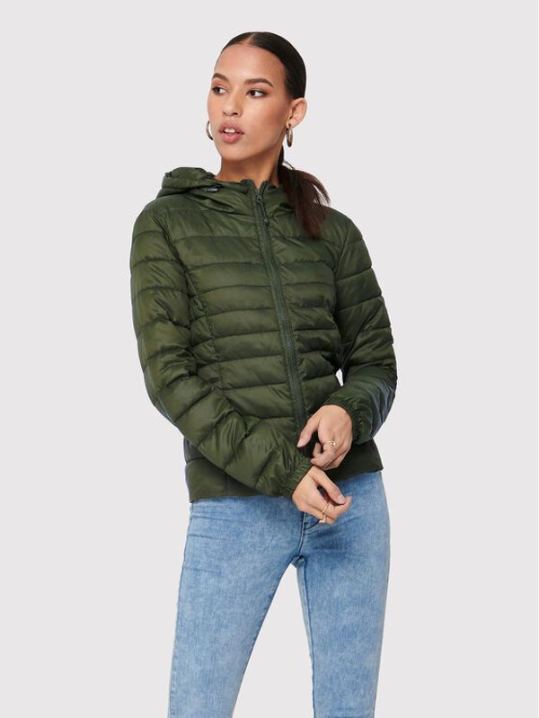 ONLY ONLY Пухено яке Tahoe 15156569 Зелен Regular Fit
