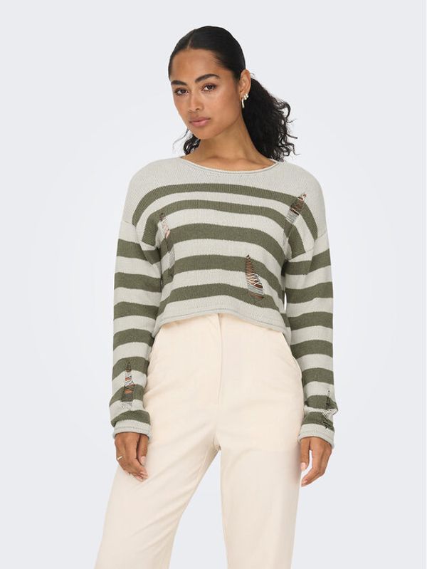 ONLY ONLY Пуловер 15300376 Бежов Regular Fit