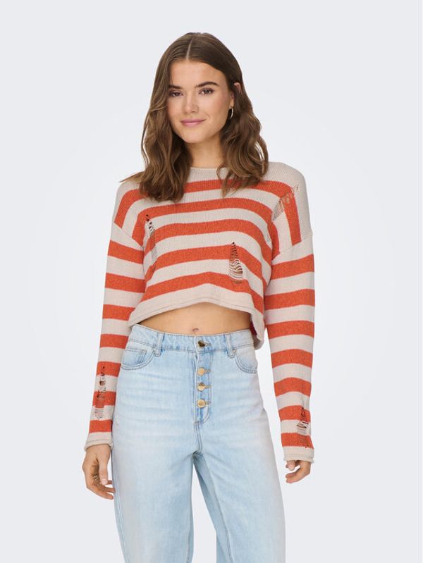 ONLY ONLY Пуловер 15300376 Бежов Regular Fit