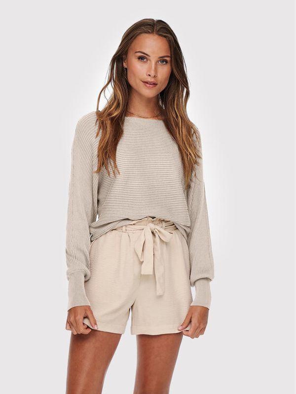 ONLY ONLY Пуловер Adaline 15226298 Бежов Relaxed Fit