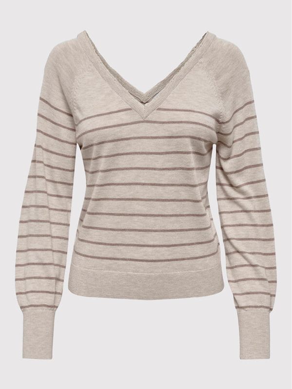 ONLY ONLY Пуловер Ana 15267985 Бежов Regular Fit