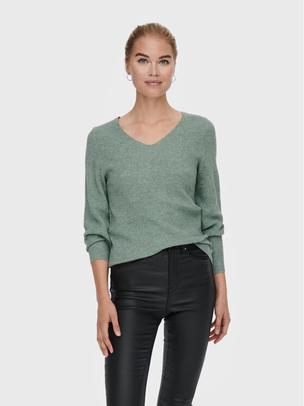 ONLY ONLY Пуловер Atia 15230147 Зелен Regular Fit
