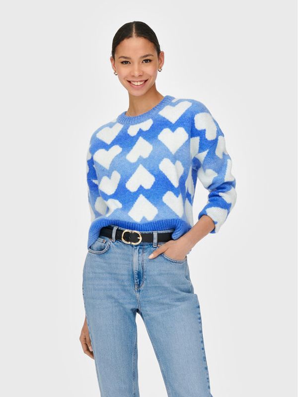ONLY ONLY Пуловер Laida 15259434 Син Regular Fit