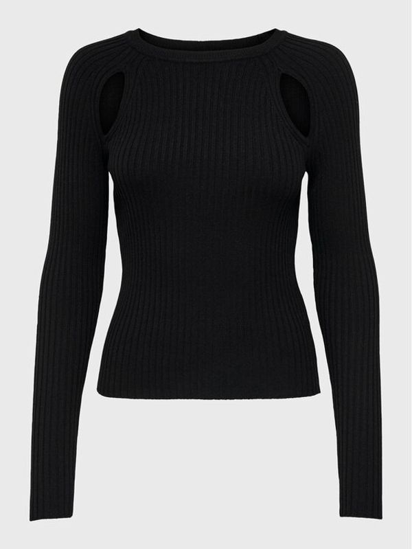 ONLY ONLY Пуловер Paisley 15268186 Черен Slim Fit