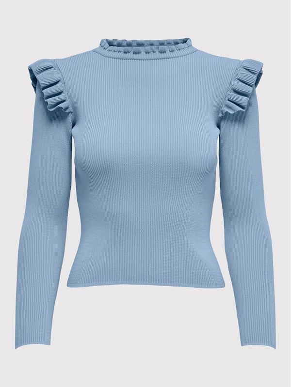 ONLY ONLY Пуловер Sia 15262455 Син Slim Fit