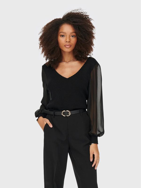 ONLY ONLY Пуловер Violetta 15259503 Черен Regular Fit