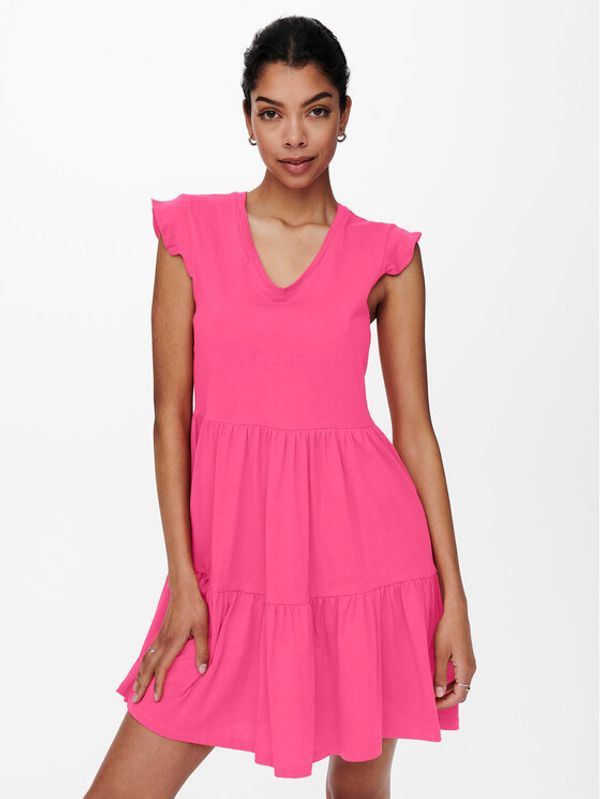 ONLY ONLY Рокля 15226992 Розов Regular Fit