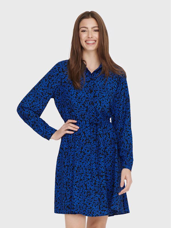 ONLY ONLY Рокля тип риза Cecilia 15275243 Тъмносин Regular Fit