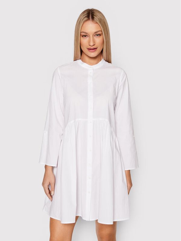 ONLY ONLY Рокля тип риза Ditte 15198076 Бял Regular Fit