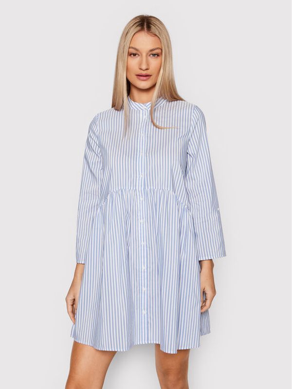 ONLY ONLY Рокля тип риза Ditte 15198487 Син Regular Fit