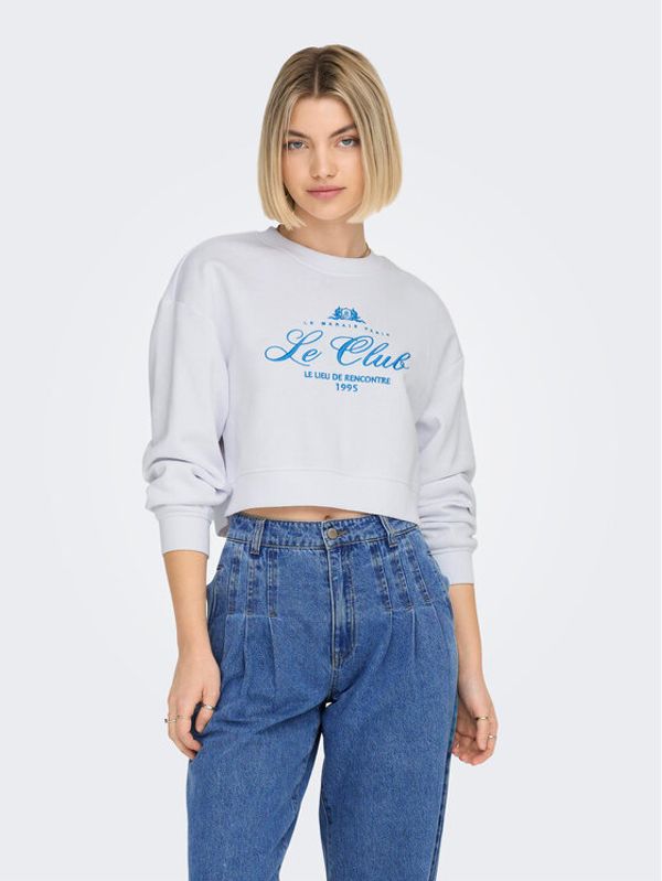 ONLY ONLY Суитшърт 15304167 Бял Regular Fit