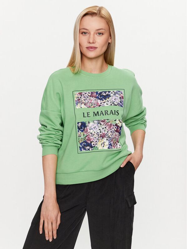 ONLY ONLY Суитшърт 15304312 Зелен Regular Fit