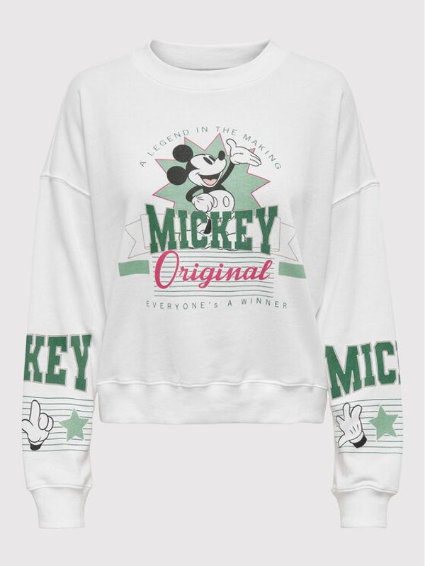 ONLY ONLY Суитшърт Mickey Mouse 15272197 Бордо Regular Fit