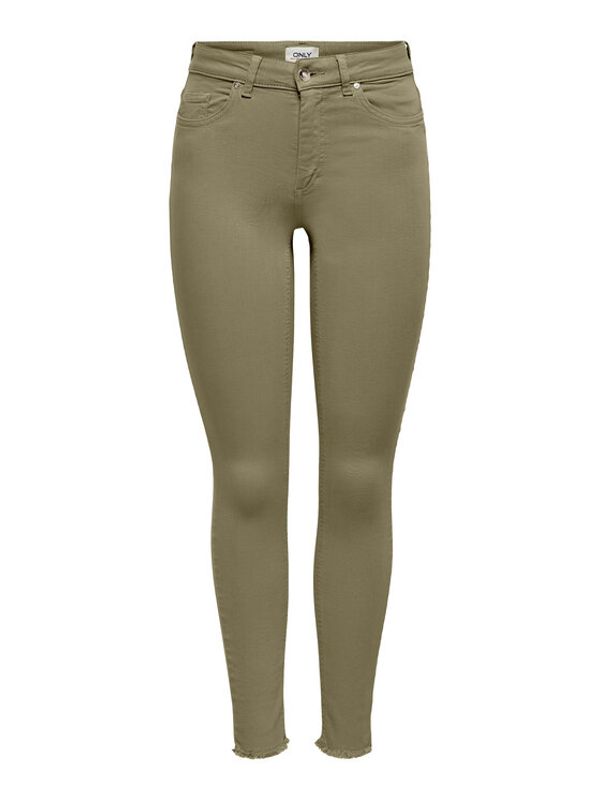 ONLY ONLY Текстилни панталони 15183652 Кафяв Skinny Fit