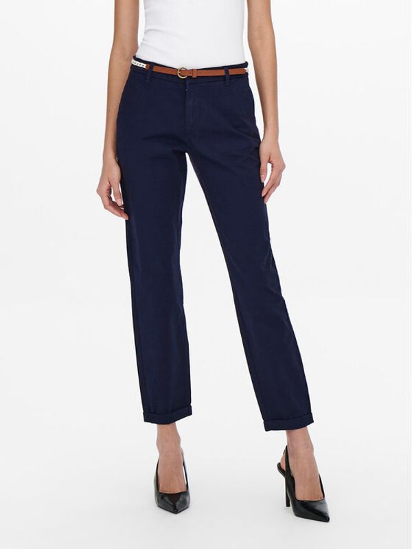 ONLY ONLY Текстилни панталони 15218519 Син Regular Fit