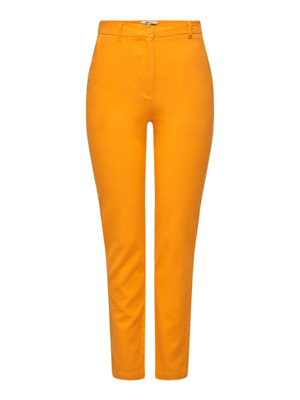 ONLY ONLY Текстилни панталони 15278713 Оранжев Regular Fit
