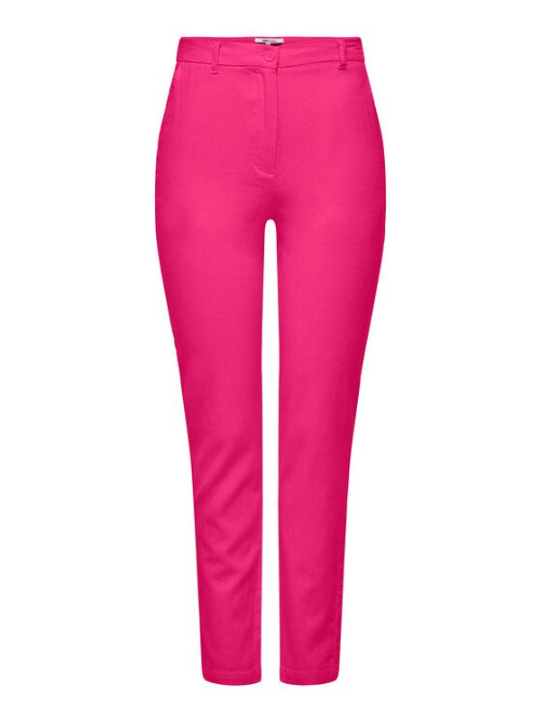 ONLY ONLY Текстилни панталони 15278713 Розов Regular Fit