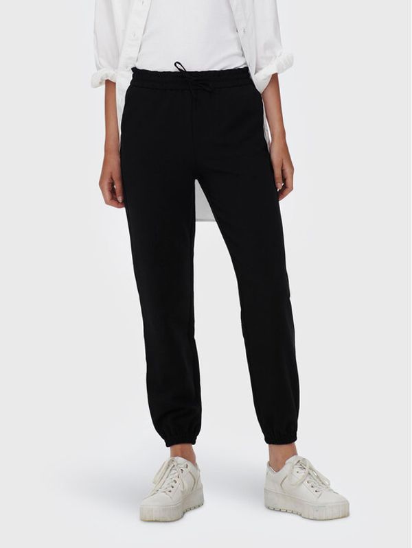 ONLY ONLY Текстилни панталони Milian 15264613 Черен Regular Fit
