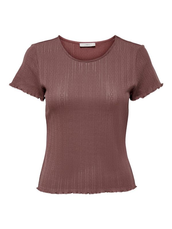 ONLY ONLY Тишърт 15256154 Розов Tight Fit