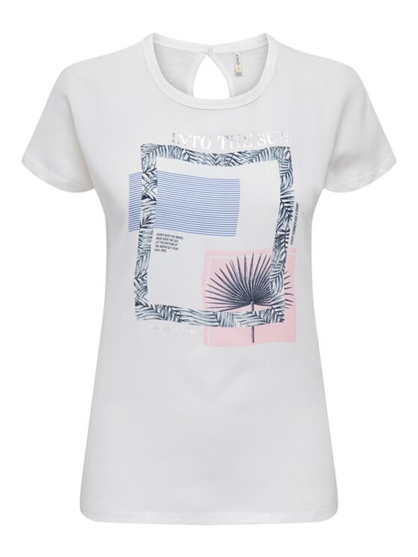 ONLY ONLY Тишърт 15282699 Бял Regular Fit