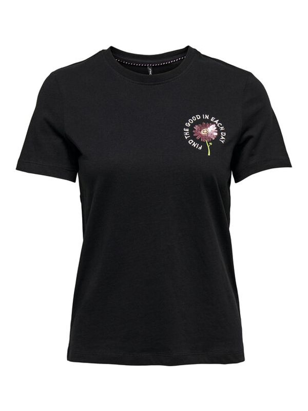 ONLY ONLY Тишърт 15286720 Черен Regular Fit