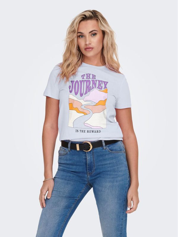 ONLY ONLY Тишърт 15286727 Син Regular Fit