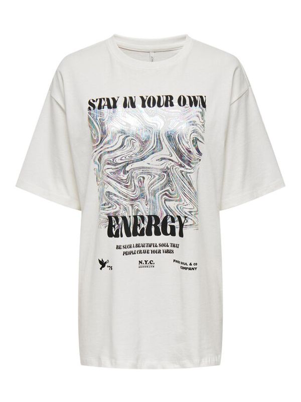 ONLY ONLY Тишърт 15290567 Бял Regular Fit
