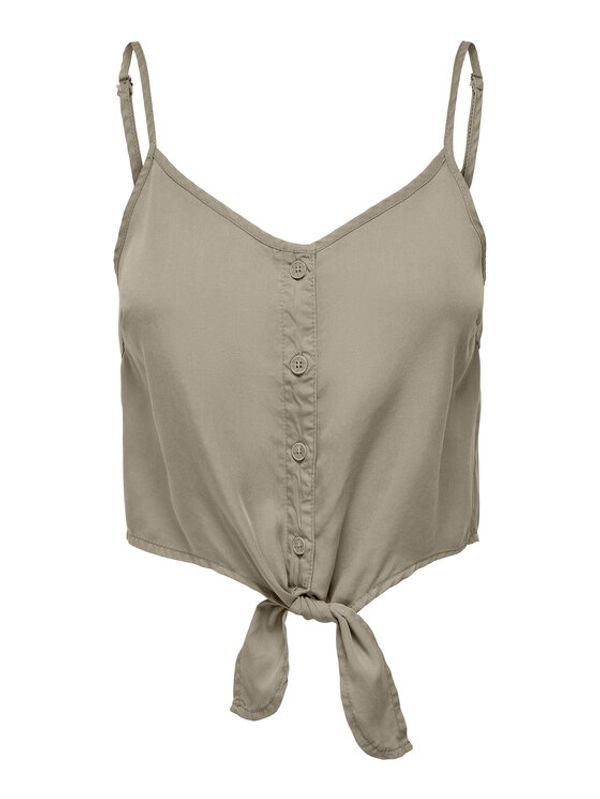 ONLY ONLY топ 15295604 Сив Cropped Fit