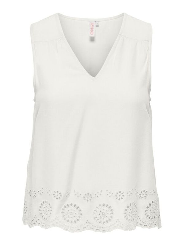 ONLY ONLY топ 15296317 Бял Regular Fit