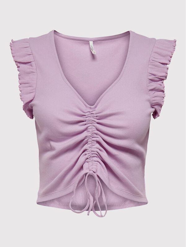 ONLY ONLY топ Laila 15257542 Виолетов Slim Fit