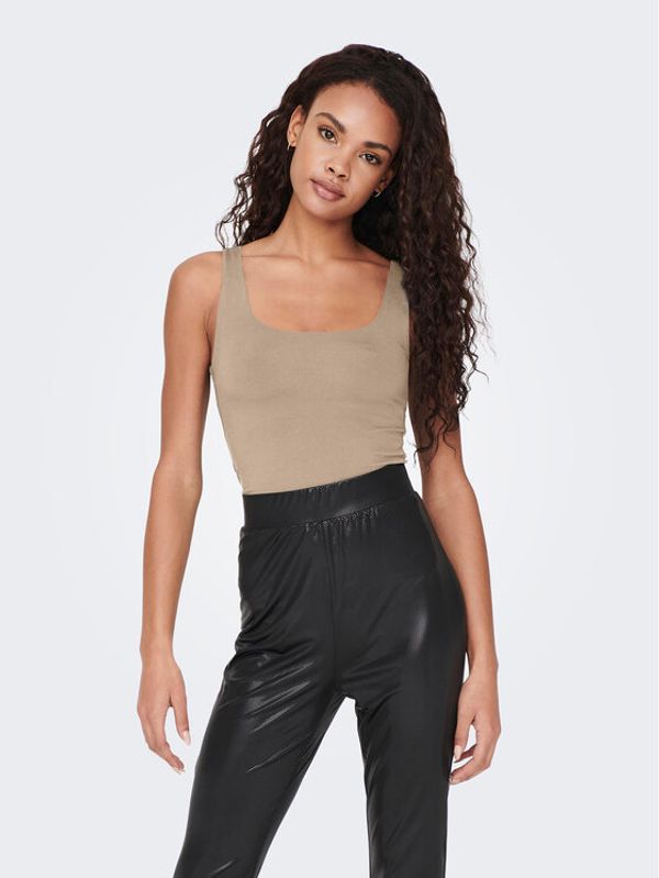 ONLY ONLY топ Lea 15278090 Бежов Slim Fit