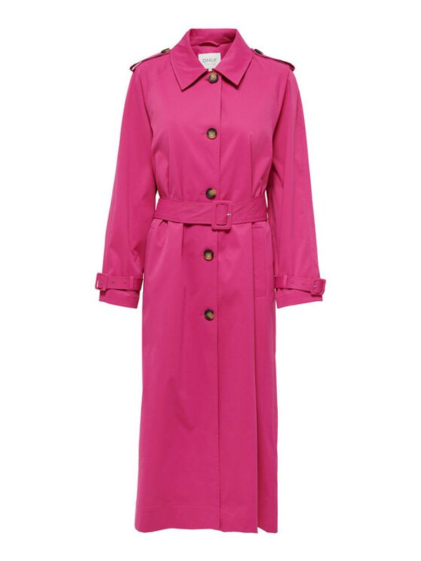 ONLY ONLY Тренч 15285115 Розов Regular Fit