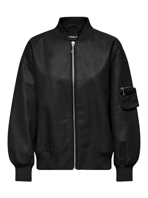 ONLY ONLY Яке от имитация на кожа 15294104 Черен Regular Fit