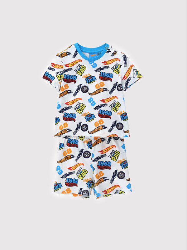 Original Marines Original Marines Комплект тишърт и панталонки HOT WHEELS DCPV0352NM Бял Regular Fit