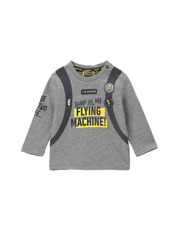 Original Marines Original Marines Тениска с дълъг ръкав DCA0707NM Сив Regular Fit