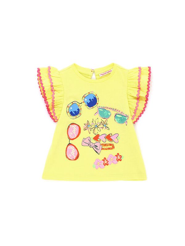 Original Marines Original Marines Тишърт DDP1144NF Жълт Regular Fit