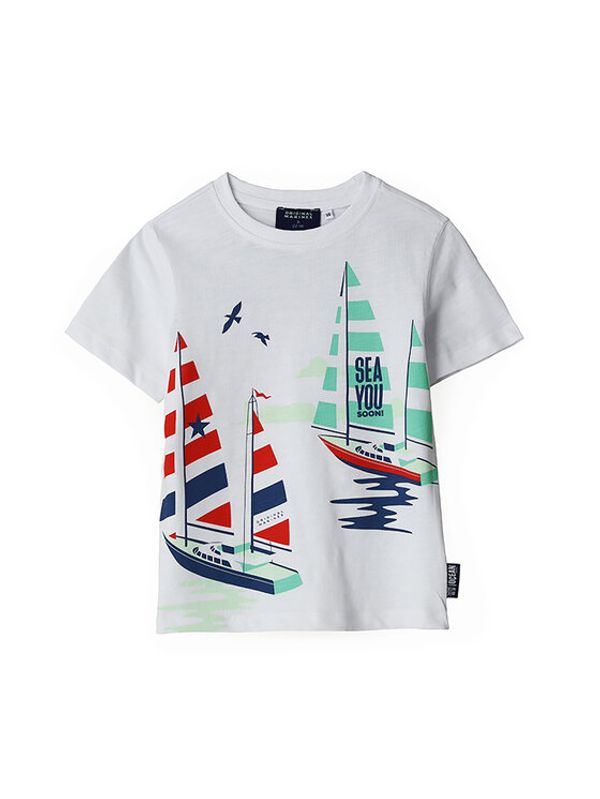 Original Marines Original Marines Тишърт DDP2114B Бял Regular Fit