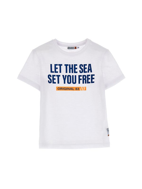 Original Marines Original Marines Тишърт DDP2141B Бял Regular Fit