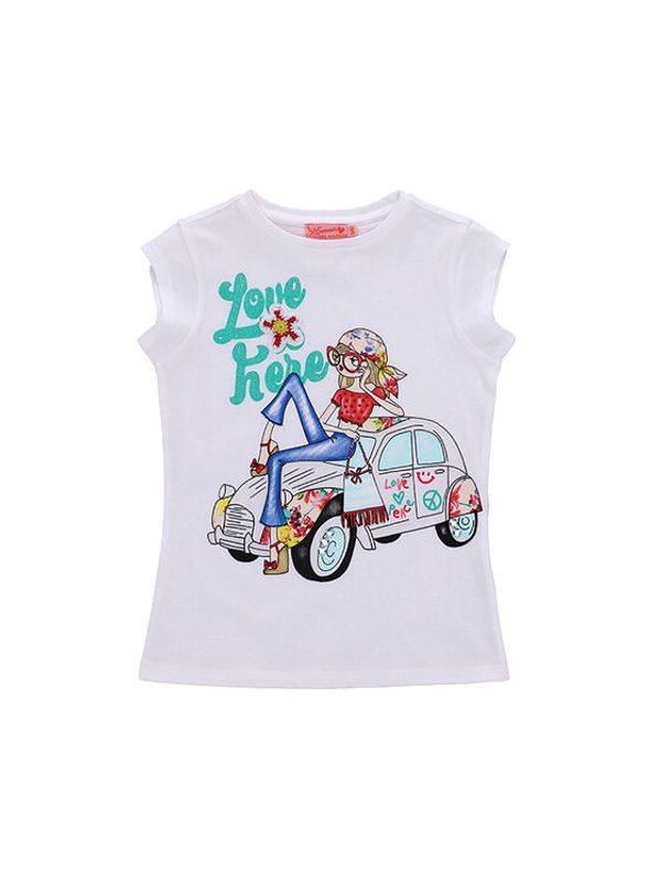 Original Marines Original Marines Тишърт DDP3196F Бял Regular Fit