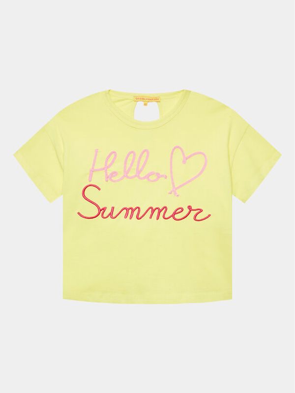 Original Marines Original Marines Тишърт DDP3278F Жълт Regular Fit