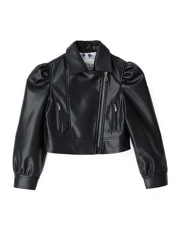 Original Marines Original Marines Яке от имитация на кожа DDP3099F Черен Regular Fit