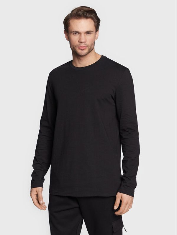 Outhorn Outhorn Тениска с дълъг ръкав TLONM013 Черен Regular Fit