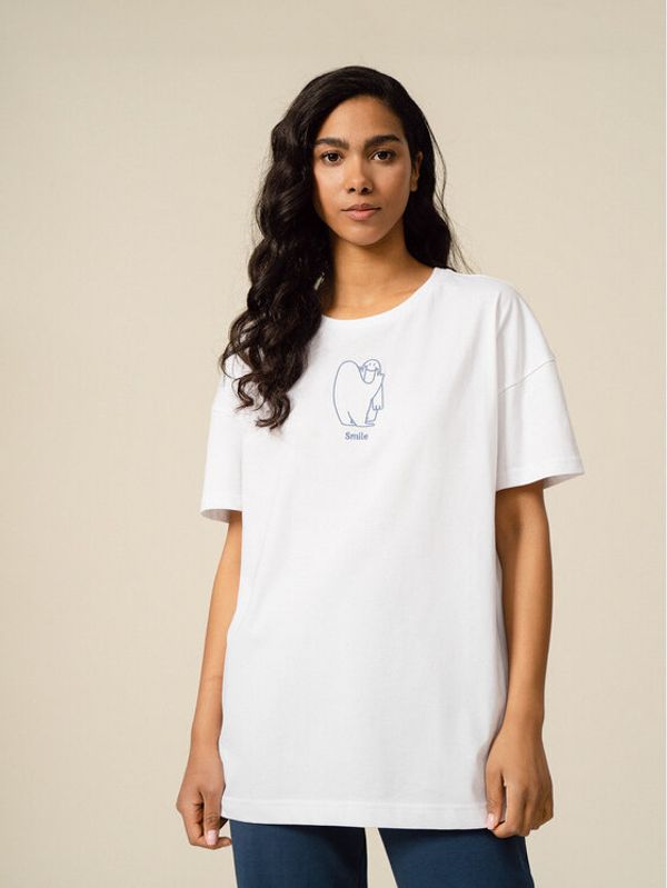 Outhorn Outhorn Тишърт OTHSS23TTSHF423 Бял Oversize